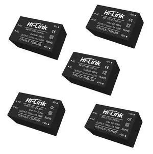 HLK-15W 220V AC-DC Step-Down Isolated Power Module Low Power Consumption Low Noise for Medical, Industrial Control (HLK-15M15B,5Pcs) HLK-15W 220V AC-DC Step-Down Isolated Power Module Low Power Consumption Low Noise for Medical, Industrial Control (HLK-15M15B,5Pcs)