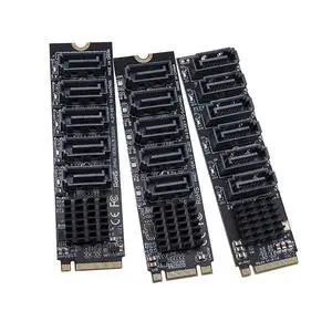 1Piece M.2 to SATA 3.0 Expansion Card M2 M-EKY PCI-E 5/6 Port SATA3.0 6Gbps / 16Gbps Converter for NVME NGFF to SATA SSD Adapter Card (for NVME to 5port SATA) 1Piece M.2 to SATA 3.0 Expansion Card M2 M-EKY PCI-E 5/6 Port SATA3.0 6Gbps / 16Gbps Converter for NVME NGFF to SATA SSD Adapter Card (for NVME to 5port SATA)