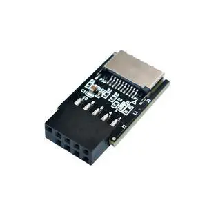 USB 2.0 9pin Front Panel Header to USB 2.0 Type-E Internal Adapter with 5V Power LED (1Piece) USB 2.0 9pin Front Panel Header to USB 2.0 Type-E Internal Adapter with 5V Power LED (1Piece)