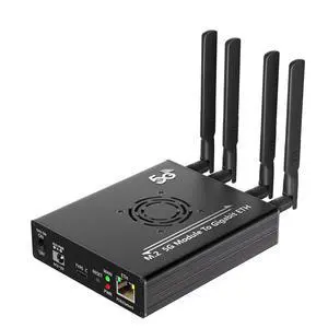 NGFF M.2 5G Module to USB-C ETH Adapter with POE Module Dual SIM Card Slot RJ45 Port RTL8125BG Controller and 4*Antenna and Case (with POE Power Module) NGFF M.2 5G Module to USB-C ETH Adapter with POE Module Dual SIM Card Slot RJ45 Port RTL8125BG Controller and 4*Antenna and Case (with POE Power Module)