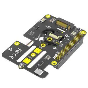 M.2 NVMe M-Key to PCIe Adapter with Cooler Fan and Automatic Discoloration LED Compatible with Raspberry Pi 5 (for 2230-2280) M.2 NVMe M-Key to PCIe Adapter with Cooler Fan and Automatic Discoloration LED Compatible with Raspberry Pi 5 (for 2230-2280)