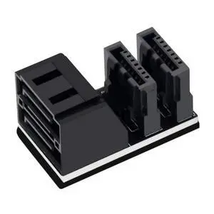 Mainboard SATA Adapter 6Gbps 7Pin Female to Male 90° /180° Angled Adapter Single/Double SATA Interface for Desktop (Dual SATA 90Degree) Mainboard SATA Adapter 6Gbps 7Pin Female to Male 90° /180° Angled Adapter Single/Double SATA Interface for Desktop (Dual SATA 90Degree)
