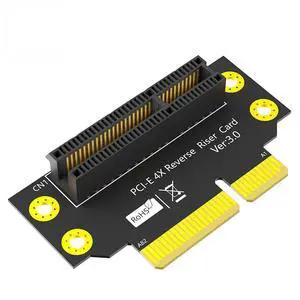 PCI-e 3.0 90° Reverse Male to Female Riser Card Extension Adapter for 1U 2U Server (32mm for 2U,4X) PCI-e 3.0 90° Reverse Male to Female Riser Card Extension Adapter for 1U 2U Server (32mm for 2U,4X)