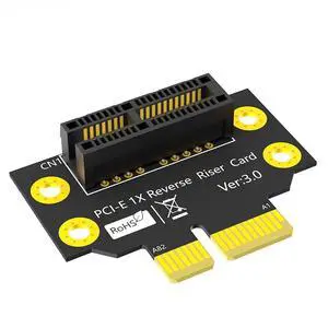 PCI-e 3.0 90° Reverse Male to Female Riser Card Extension Adapter for 1U 2U Server (32mm for 2U,1X) PCI-e 3.0 90° Reverse Male to Female Riser Card Extension Adapter for 1U 2U Server (32mm for 2U,1X)