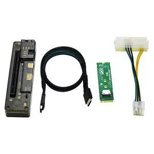 M.2 M Key to OCulink-Compatible GPU Docking Station PCIe 4.0 X4 64GB/s for Mini PC Notebook Laptop to External Video Graphic Card (with M.2 Adapter) M.2 M Key to OCulink-Compatible GPU Docking Station PCIe 4.0 X4 64GB/s for Mini PC Notebook Laptop to External Video Graphic Card (with M.2 Adapter)