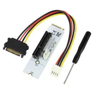 NGFF M2 to PCI-e 4X 1X Slot Riser Card M Key M.2 2260 2280 SSD Port to PCIE Adapter Converter Multiplier for BTC Miner Mining NGFF M2 to PCI-e 4X 1X Slot Riser Card M Key M.2 2260 2280 SSD Port to PCIE Adapter Converter Multiplier for BTC Miner Mining