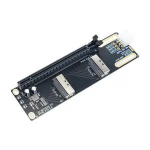 2*MCIO x8 to PCIe4.0 x16 Adapter Card GEN4 Server High-Speed Expansion Card Support GPU, PCIe Network Card, PCIe SSD (P1E Adapter Card) 2*MCIO x8 to PCIe4.0 x16 Adapter Card GEN4 Server High-Speed Expansion Card Support GPU, PCIe Network Card, PCIe SSD (P1E Adapter Card)