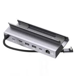 6-in-1 Steam Deck Dock Station with RJ45 1000Mbps Gigabit Ethernet, 4K120Hz Hub, 5Gbps 3X USB3.0 Ports, Built-in Triple-Chip Solution, Compatible with ROG Ally 30W Boost Mode 6-in-1 Steam Deck Dock Station with RJ45 1000Mbps Gigabit Ethernet, 4K120Hz Hub, 5Gbps 3X USB3.0 Ports, Built-in Triple-Chip Solution, Compatible with ROG Ally 30W Boost Mode