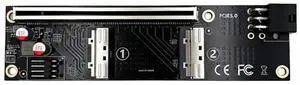 MCIO 8i Interface Extension Adapter Split Card PCIe-Bifurcation x16 to x16 x8x8 x4x4x4x4 for GPU (MCIO to PCIe 16x Backplane) MCIO 8i Interface Extension Adapter Split Card PCIe-Bifurcation x16 to x16 x8x8 x4x4x4x4 for GPU (MCIO to PCIe 16x Backplane)