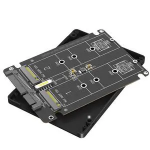 Dual M.2 NGFF BKey to SATA3.0 Adapter 6Gbps SATA Protocol SSD Adapter with Case Support M.2 SATA 2230 2242 2260 2280 SSD Dual M.2 NGFF BKey to SATA3.0 Adapter 6Gbps SATA Protocol SSD Adapter with Case Support M.2 SATA 2230 2242 2260 2280 SSD