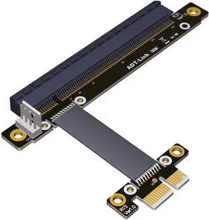 ADT-R13SC PCIe3.0 1x to 16x Riser Card Adapter No Need USB, PCI-E x1 x16 GPU Riser Adapter (55CM) ADT-R13SC PCIe3.0 1x to 16x Riser Card Adapter No Need USB, PCI-E x1 x16 GPU Riser Adapter (55CM)