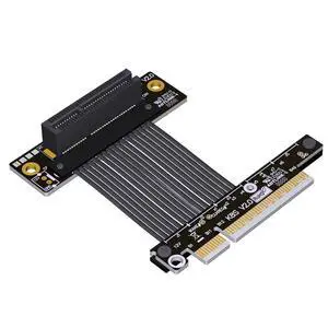 ADT-K82S PCIE5.0 x4 to x8 Extension Adapter Gen5 128Gbps High Speed Support Network Card, Hard Drive, USB Card (15CM,K82SR-BK) ADT-K82S PCIE5.0 x4 to x8 Extension Adapter Gen5 128Gbps High Speed Support Network Card, Hard Drive, USB Card (15CM,K82SR-BK)