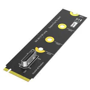 M.2 Key M PCI-e 4.0 x4 to SFF-8611/8612 4i Host Adapter Compatible with NVMe SSD and eGPU (Vertical Long Type A) M.2 Key M PCI-e 4.0 x4 to SFF-8611/8612 4i Host Adapter Compatible with NVMe SSD and eGPU (Vertical Long Type A)