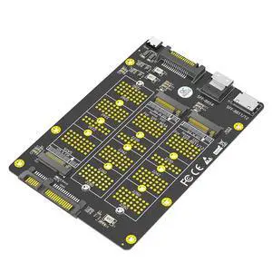 M.2 NGFF/SATA-Bus SSD to SFF-8611/8612/8654 + SATA Adapter Card Compatible with M.2 NVMe B/B+M Key SSD 2230 2242 2260 2280 M.2 NGFF/SATA-Bus SSD to SFF-8611/8612/8654 + SATA Adapter Card Compatible with M.2 NVMe B/B+M Key SSD 2230 2242 2260 2280