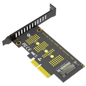 Upgarded M.2 NGFF NVMe SSD to PCI-E 3.0 1X / 4X Adapter Support for SSD 2230, 2242, 2260 and 2280 (4X) Upgarded M.2 NGFF NVMe SSD to PCI-E 3.0 1X / 4X Adapter Support for SSD 2230, 2242, 2260 and 2280 (4X)