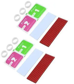 2/4/15pcs M.2 Solid State Hard Disk Heat Sink Aluminum for NGFF NVME PCIE 2280 SSD Solid State Drive (2pcs-Red) 2/4/15pcs M.2 Solid State Hard Disk Heat Sink Aluminum for NGFF NVME PCIE 2280 SSD Solid State Drive (2pcs-Red)