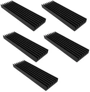 M.2 Solid State Hard Disk Heat Sink Aluminum 6mm for NGFF NVME PCIE 2280 SSD Solid State Drive (5pcs-Black) M.2 Solid State Hard Disk Heat Sink Aluminum 6mm for NGFF NVME PCIE 2280 SSD Solid State Drive (5pcs-Black)