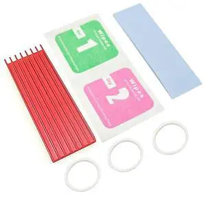 M.2 Solid State Hard Disk Heat Sink Aluminum 6mm for NGFF NVME PCIE 2280 SSD Solid State Drive (1pc-Red) M.2 Solid State Hard Disk Heat Sink Aluminum 6mm for NGFF NVME PCIE 2280 SSD Solid State Drive (1pc-Red)