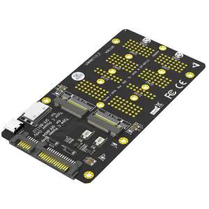M.2 NVME/SATA-Bus SSD to SFF-8611/8612 & SATA Extension Card USB-C Power Adapter for M2 2230 2242 2260 2280 SSD M.2 NVME/SATA-Bus SSD to SFF-8611/8612 & SATA Extension Card USB-C Power Adapter for M2 2230 2242 2260 2280 SSD