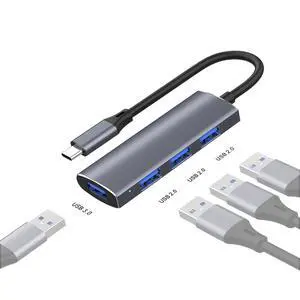 Multiport HUB Dock 5Gbps USB 3.0 4Port High Speed USB-C S·plitter for PC Computer Laptop (USB-C HUB) Multiport HUB Dock 5Gbps USB 3.0 4Port High Speed USB-C S·plitter for PC Computer Laptop (USB-C HUB)