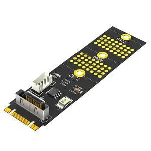 M.2 NGFF Key B+M/B to SATA 2.5inch Adapter 1.5A/5V Support M.2 Key B 2242 2260 2280 Card (1Piece) M.2 NGFF Key B+M/B to SATA 2.5inch Adapter 1.5A/5V Support M.2 Key B 2242 2260 2280 Card (1Piece)