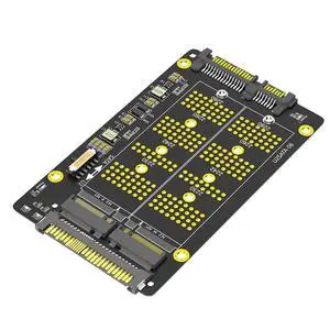 2 in 1 Key M Key B to U2-SATA Adater M.2(NGFF) NVME PCI-E to U.2 SFF-8639 and M.2(NGFF) SATA to SATA Adapter 2 in 1 Key M Key B to U2-SATA Adater M.2(NGFF) NVME PCI-E to U.2 SFF-8639 and M.2(NGFF) SATA to SATA Adapter