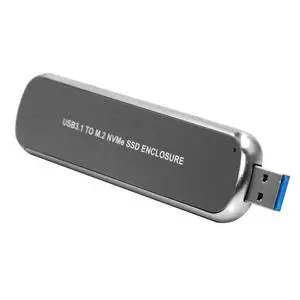 M2 SSD Case Enclosure USB 3.1 to PCI-E M.2 SSD Hard Disk Case Box External Hard Drive Case for NVME 2242/2260/2280 M.2 SSD (Grey) M2 SSD Case Enclosure USB 3.1 to PCI-E M.2 SSD Hard Disk Case Box External Hard Drive Case for NVME 2242/2260/2280 M.2 SSD (Grey)