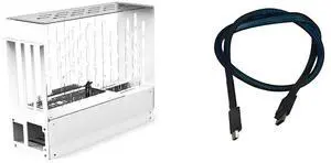 PCIe 4.0 X16 to Oculink SFF-8612 eGPU Graphics Card Docking Station 64GB/s External GPU Enclosure Support Small 1U / Flex Power Supply (Acrylic,AC6 29 * 25 * 14cm) PCIe 4.0 X16 to Oculink SFF-8612 eGPU Graphics Card Docking Station 64GB/s External GPU Enclosure Support Small 1U / Flex Power Supply (Acrylic,AC6 29 * 25 * 14cm)