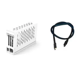 PCIe 4.0 X16 to Oculink SFF-8612 eGPU Graphics Card Docking Station 64GB/s External GPU Enclosure Support Small 1U / Flex Power Supply (White,AC7 38 * 35 * 14cm) PCIe 4.0 X16 to Oculink SFF-8612 eGPU Graphics Card Docking Station 64GB/s External GPU Enclosure Support Small 1U / Flex Power Supply (White,AC7 38 * 35 * 14cm)