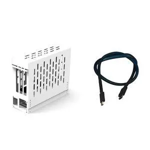 PCIe 4.0 X16 to Oculink SFF-8612 eGPU Graphics Card Docking Station 64GB/s External GPU Enclosure Support Small 1U / Flex Power Supply (White,AC6 29 * 25 * 14cm) PCIe 4.0 X16 to Oculink SFF-8612 eGPU Graphics Card Docking Station 64GB/s External GPU Enclosure Support Small 1U / Flex Power Supply (White,AC6 29 * 25 * 14cm)