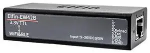 Elfin-EW42B Gateway TTL to Wi-Fi & Blueandtooth Serial Server with Internal Antenna Support STA/AP/AP+STA Modbus RTU/TCP (Server only) Elfin-EW42B Gateway TTL to Wi-Fi & Blueandtooth Serial Server with Internal Antenna Support STA/AP/AP+STA Modbus RTU/TCP (Server only)