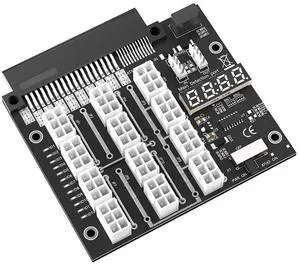 Upgraded 12x6pin ATX Power Supply Breakout Board with Fash LED Support 64.70mm Port PSU Compatible with DELL D750E-S6, D750E-S7,D110E-S0, D200E-S2 Upgraded 12x6pin ATX Power Supply Breakout Board with Fash LED Support 64.70mm Port PSU Compatible with DELL D750E-S6, D750E-S7,D110E-S0, D200E-S2