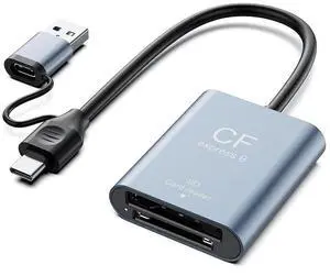 USB 3.2 CFexpress Type B / SD3.0 Memory Card Reader 10Gbps High-Speed Data Transfer with Dual USB A & USB C Ports (CR397S for CFexpress Type B+SD3.0) USB 3.2 CFexpress Type B / SD3.0 Memory Card Reader 10Gbps High-Speed Data Transfer with Dual USB A & USB C Ports (CR397S for CFexpress Type B+SD3.0)