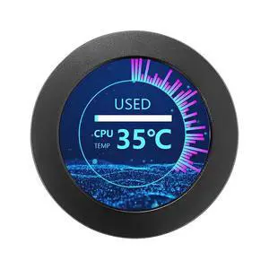 CPU Temperature Monitor IPS Driver Free for 2.1 Inch Chassis Sub Screen Round Screen USB Computer C3892 CPU Temperature Monitor IPS Driver Free for 2.1 Inch Chassis Sub Screen Round Screen USB Computer C3892