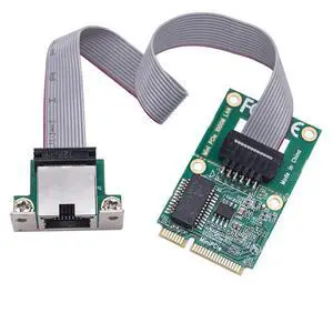 M.2 A+E/Mini PCIE to RJ45 LAN Gigabit Ethernet Network Card 10/100/1000Mbps Single Port Server (M.2 A+E Bent Pin) M.2 A+E/Mini PCIE to RJ45 LAN Gigabit Ethernet Network Card 10/100/1000Mbps Single Port Server (M.2 A+E Bent Pin)