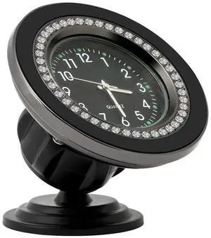 Clock Magnetic Car Holder Strong Magnet Mini Dial Phone Stand for Car Dashboard Mount 360° Rotation Car Phone Stand Universal for iPhone 15/14/13/12 Pro Max Plus (Black) Clock Magnetic Car Holder Strong Magnet Mini Dial Phone Stand for Car Dashboard Mount 360° Rotation Car Phone Stand Universal for iPhone 15/14/13/12 Pro Max Plus (Black)