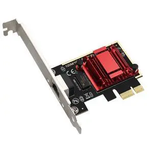2.5GBase-T PCIe Network Adapter 2500Mbps PCI Express Gigabit Ethernet Card NIC RJ45 LAN Controller with Low Profile - RTL8125B Chip Version 2.5GBase-T PCIe Network Adapter 2500Mbps PCI Express Gigabit Ethernet Card NIC RJ45 LAN Controller with Low Profile - RTL8125B Chip Version
