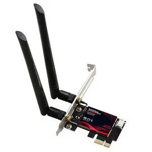 WiFi6 Wireless PCI-e Network Card Dual Band 5G 2.4G Bluetooth 5.0 WiFi Network Adapter 3000Mbps Wireless PCI Express Dual Frequency Receiver Antenna Ethernet Launcher AX200 for Win10/11 (AXT076) WiFi6 Wireless PCI-e Network Card Dual Band 5G 2.4G Bluetooth 5.0 WiFi Network Adapter 3000Mbps Wireless PCI Express Dual Frequency Receiver Antenna Ethernet Launcher AX200 for Win10/11 (AXT076)