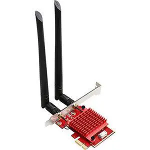 WiFi6 Wireless PCI-e Network Card Dual Band 5G 2.4G Bluetooth 5.0 WiFi Network Adapter 3000Mbps Wireless PCI Express Dual Frequency Receiver Antenna Ethernet Launcher Intel AX200 for Win10/11 (AXT083) WiFi6 Wireless PCI-e Network Card Dual Band 5G 2.4G Bluetooth 5.0 WiFi Network Adapter 3000Mbps Wireless PCI Express Dual Frequency Receiver Antenna Ethernet Launcher Intel AX200 for Win10/11 (AXT083)