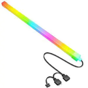 11.8inch/30cm Computer Case ARGB Light Bar RGB Strip Silicone Chassis Ambient Lamp Decoration DIY Colorful Strips Desktop PC Accessories (Square) 11.8inch/30cm Computer Case ARGB Light Bar RGB Strip Silicone Chassis Ambient Lamp Decoration DIY Colorful Strips Desktop PC Accessories (Square)