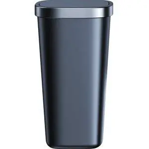 Compact Square Black Car Trash Bin Car Interior Can Garbage with Lid for Car Cup Holder Compact Square Black Car Trash Bin Car Interior Can Garbage with Lid for Car Cup Holder