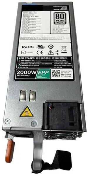 1pc ETH PSU for R840 R940 R740XD T640 2000W Server Epp Power Supply D2000E-S2 CN-0XYK93 0XYK93 XYK93 1pc ETH PSU for R840 R940 R740XD T640 2000W Server Epp Power Supply D2000E-S2 CN-0XYK93 0XYK93 XYK93