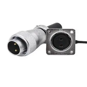 1pc WS20 2PIN Metal Power Connector Electrical Power Supply Socket 1pc WS20 2PIN Metal Power Connector Electrical Power Supply Socket