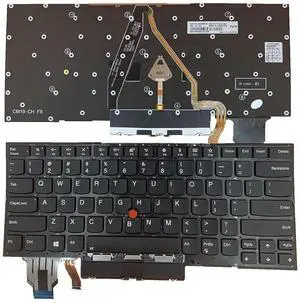 Laptop Replacement US Layout with Pointing with Backlight Keyboard for Lenovo Thinkpad X1 Carbon 7th Gen 2019 X1C 2020 20QD 20QE 20R1 20R2 8TH 20U9 20UA SN20R55563 CS19BL 84US Laptop Replacement US Layout with Pointing with Backlight Keyboard for Lenovo Thinkpad X1 Carbon 7th Gen 2019 X1C 2020 20QD 20QE 20R1 20R2 8TH 20U9 20UA SN20R55563 CS19BL 84US