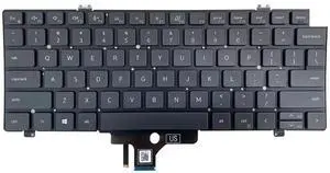 Laptop Replacement US Layout Backlit Keyboard for DELL Latitude 7420 7410 5420 Black Laptop Replacement US Layout Backlit Keyboard for DELL Latitude 7420 7410 5420 Black