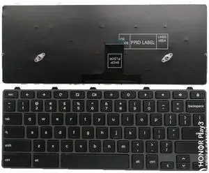 Laptop Replacement US Layout Keyboard for Dell Chromebook 11 3100 3400 3110 5190 00D2DT 0H06WJ 0D2DT AE09U018 (Not for Chromebook 3100/5190 2-in-1) no Backlit Laptop Replacement US Layout Keyboard for Dell Chromebook 11 3100 3400 3110 5190 00D2DT 0H06WJ 0D2DT AE09U018 (Not for Chromebook 3100/5190 2-in-1) no Backlit