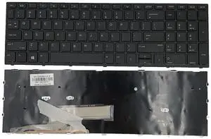 Laptop Keyboard for HP Probook 450 G5 455 G5 470 G5 US Layout Replacement No Backlit Black Laptop Keyboard for HP Probook 450 G5 455 G5 470 G5 US Layout Replacement No Backlit Black