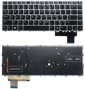 Laptop Keyboard for HP EliteBook Folio 9470M 9470 9480 9480M US Layout Replacement Backlit Silver Laptop Keyboard for HP EliteBook Folio 9470M 9470 9480 9480M US Layout Replacement Backlit Silver