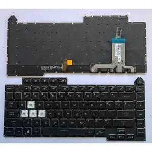 Laptop Replacement US Layout Keyboard for ASUS ROG Strix G15 G513QR G513IE G513Q G513QY G513QM G513 G513QY G513QM G533 Without Frame,No TrackPoint,Backlit Black Laptop Replacement US Layout Keyboard for ASUS ROG Strix G15 G513QR G513IE G513Q G513QY G513QM G513 G513QY G513QM G533 Without Frame,No TrackPoint,Backlit Black