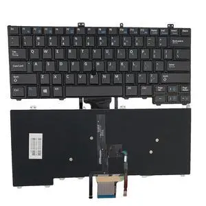 Laptop Replacement US Layout with Backlit with Pointer Keyboard for Dell Latitude E7440 E7240 E7420 Black Laptop Replacement US Layout with Backlit with Pointer Keyboard for Dell Latitude E7440 E7240 E7420 Black